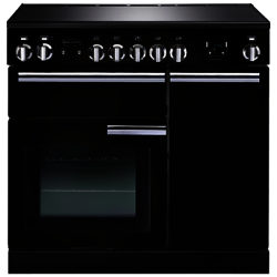 Rangemaster Professional + 90 Electric Range Cooker Gloss Black